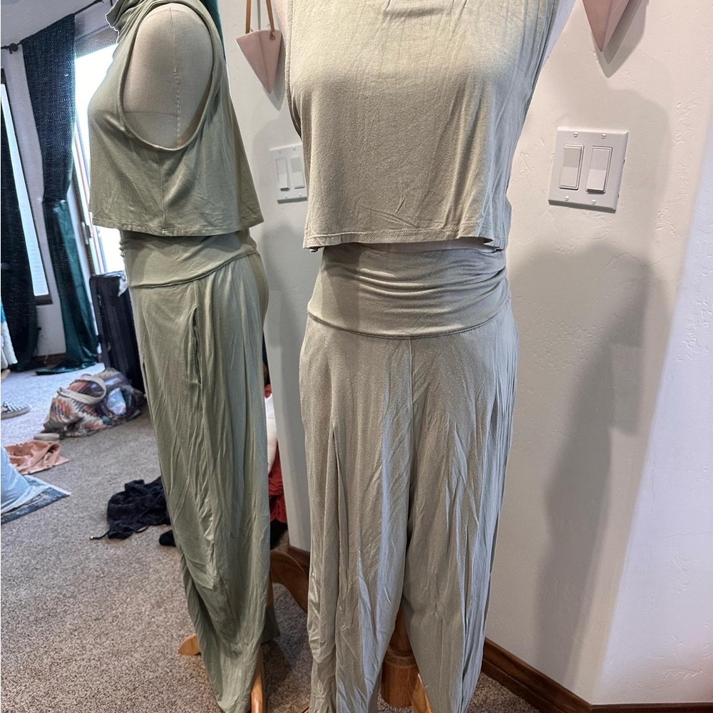 Free people wander set mint green